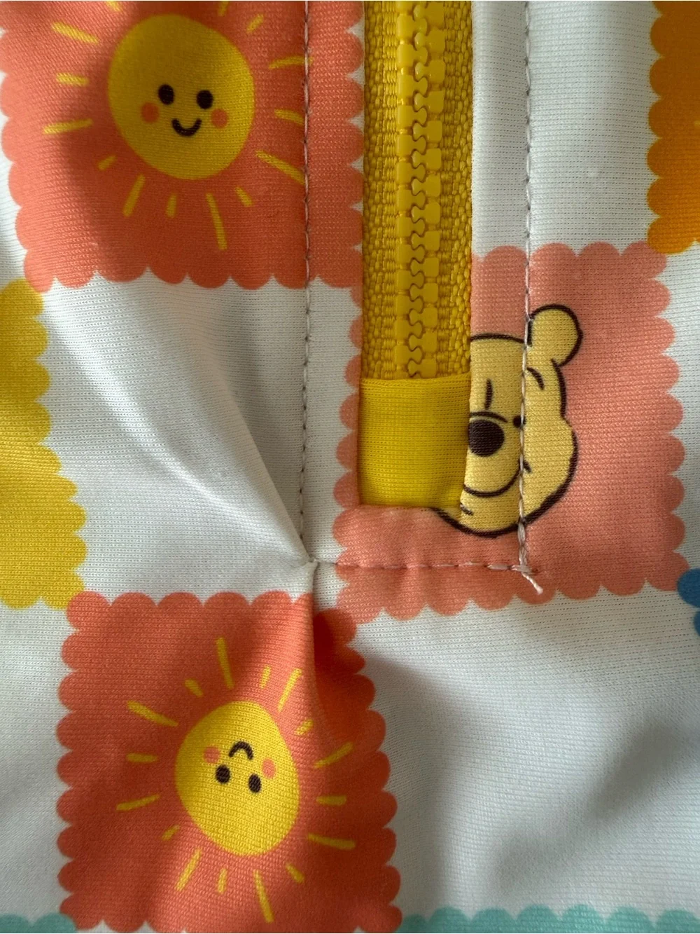 Disney Kids One-Piece Swim Set in Yellow, Peach & Blue